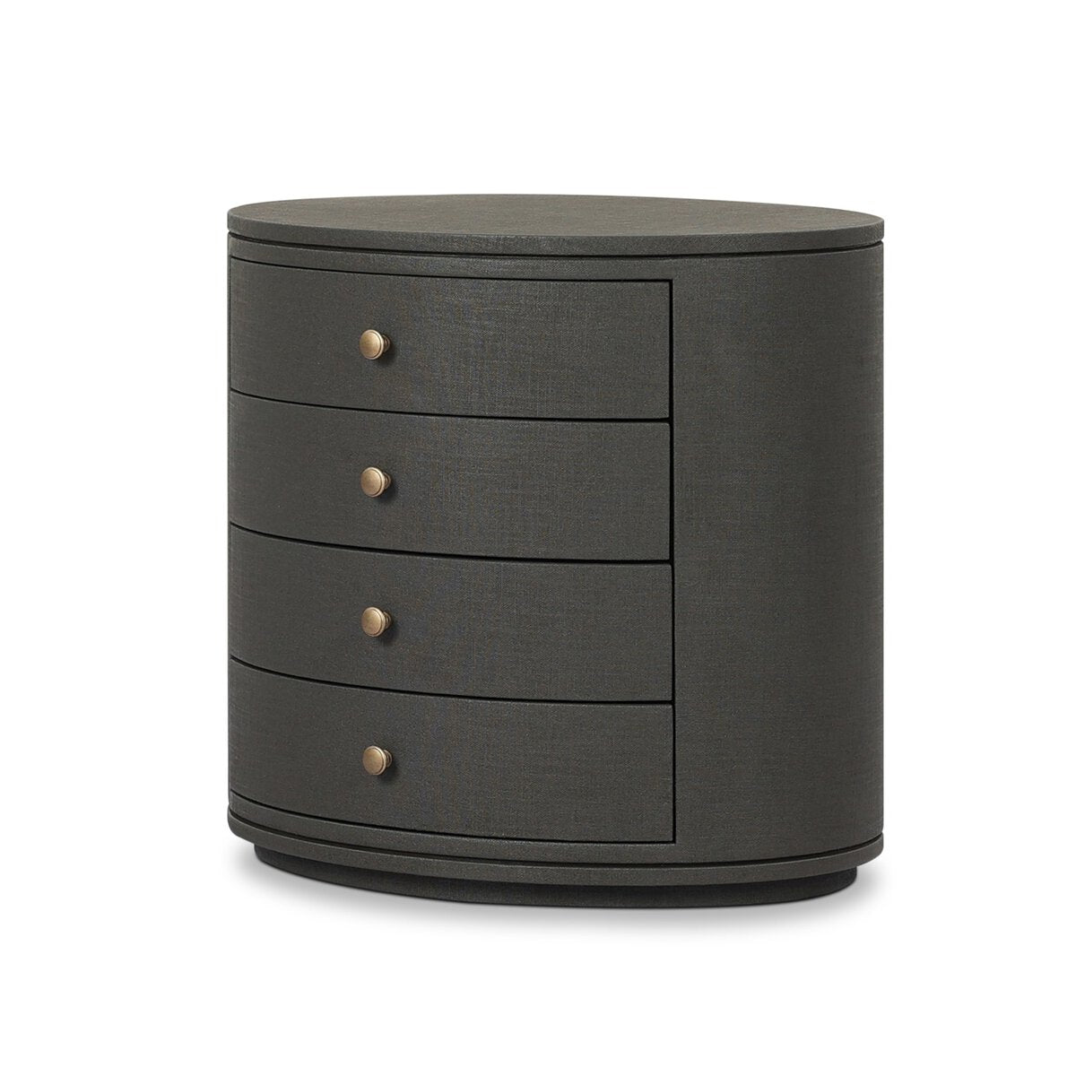 Amelia Oval Nightstand - Dark Green
