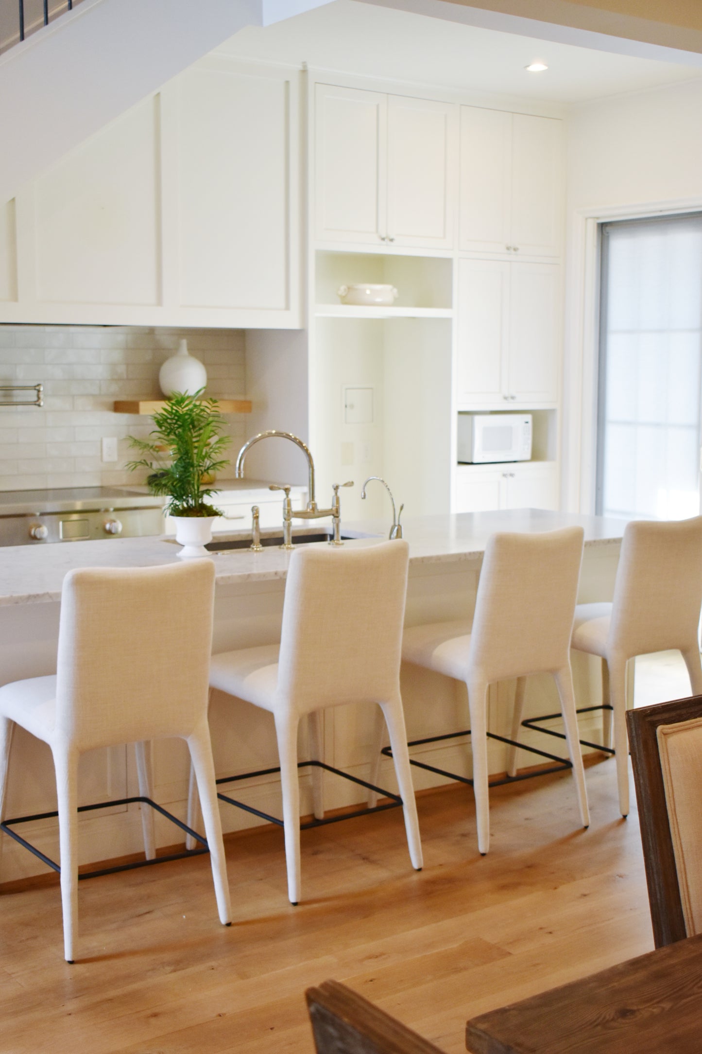 Monza Counter Stool-Mixt Linen Natural