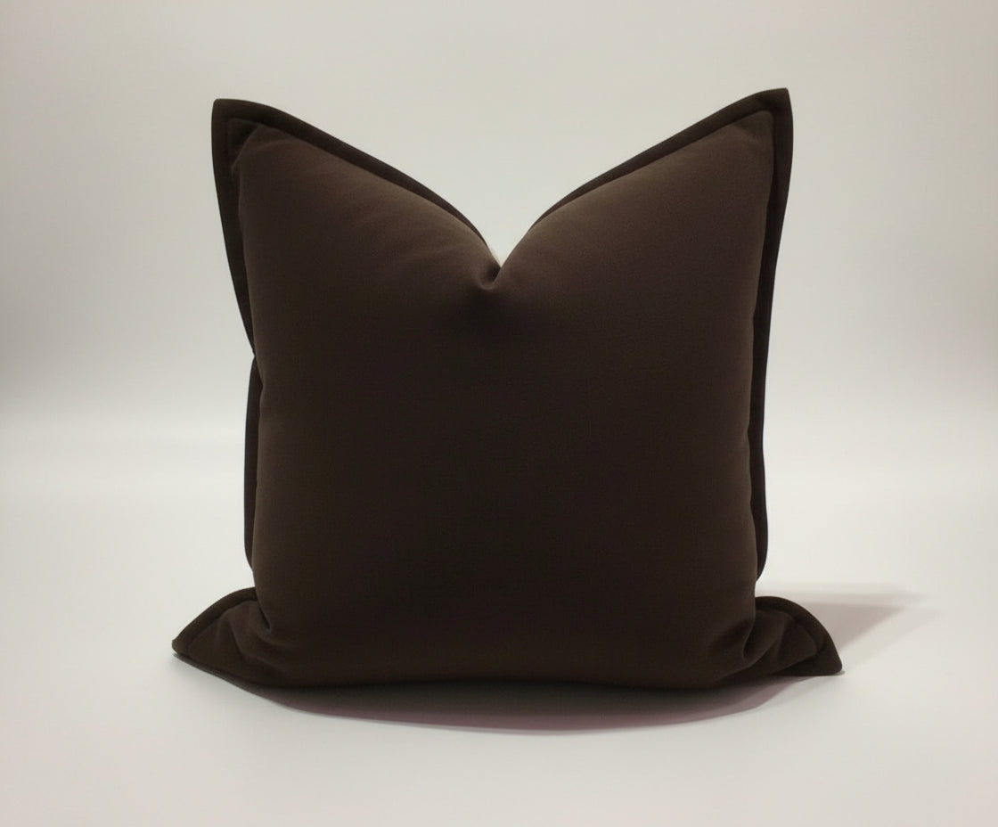 Rabun Suede Cocoa Pillow