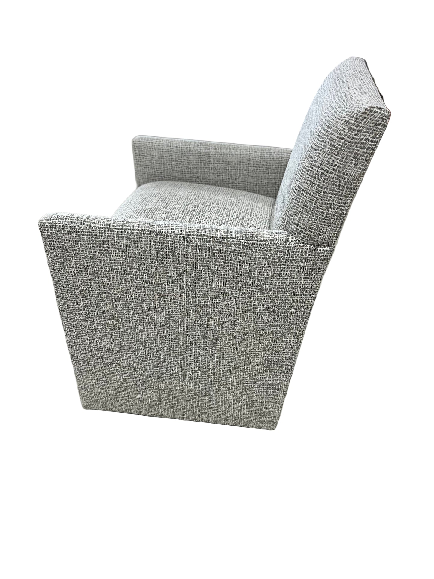 Castered Arm Chair Deja Vu Charcoal