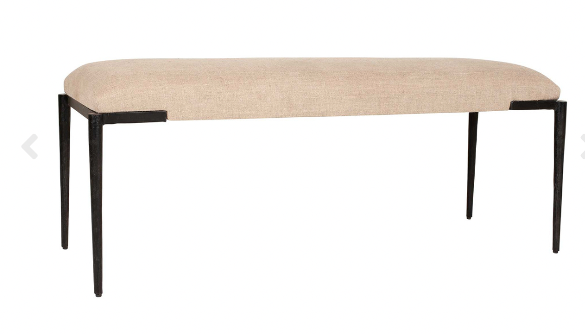 Lance 49" Mango Wood & Iron Bench