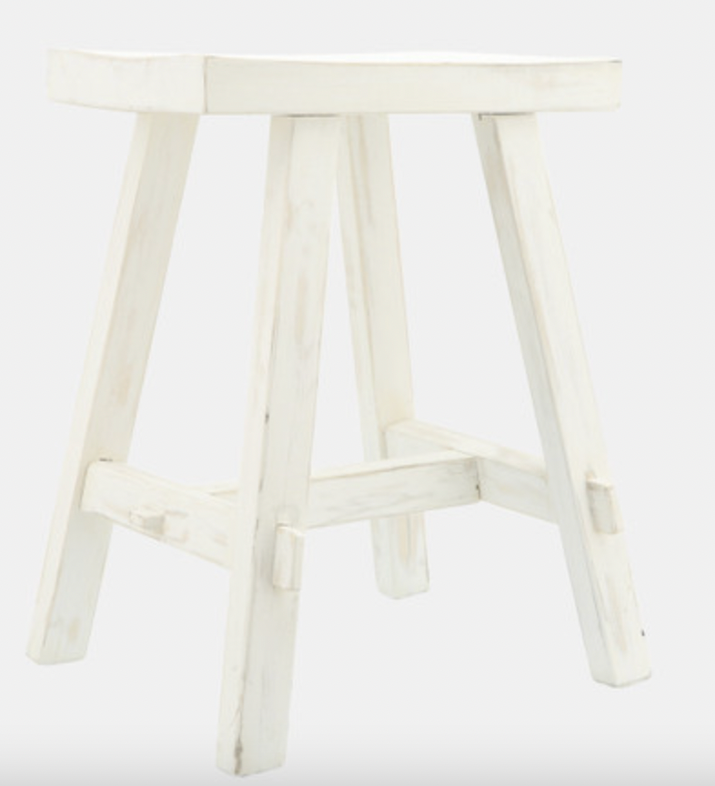 Wood Rectangular Stool