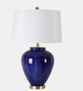 Ceramic 28" Jug Table Lamp, Blue
