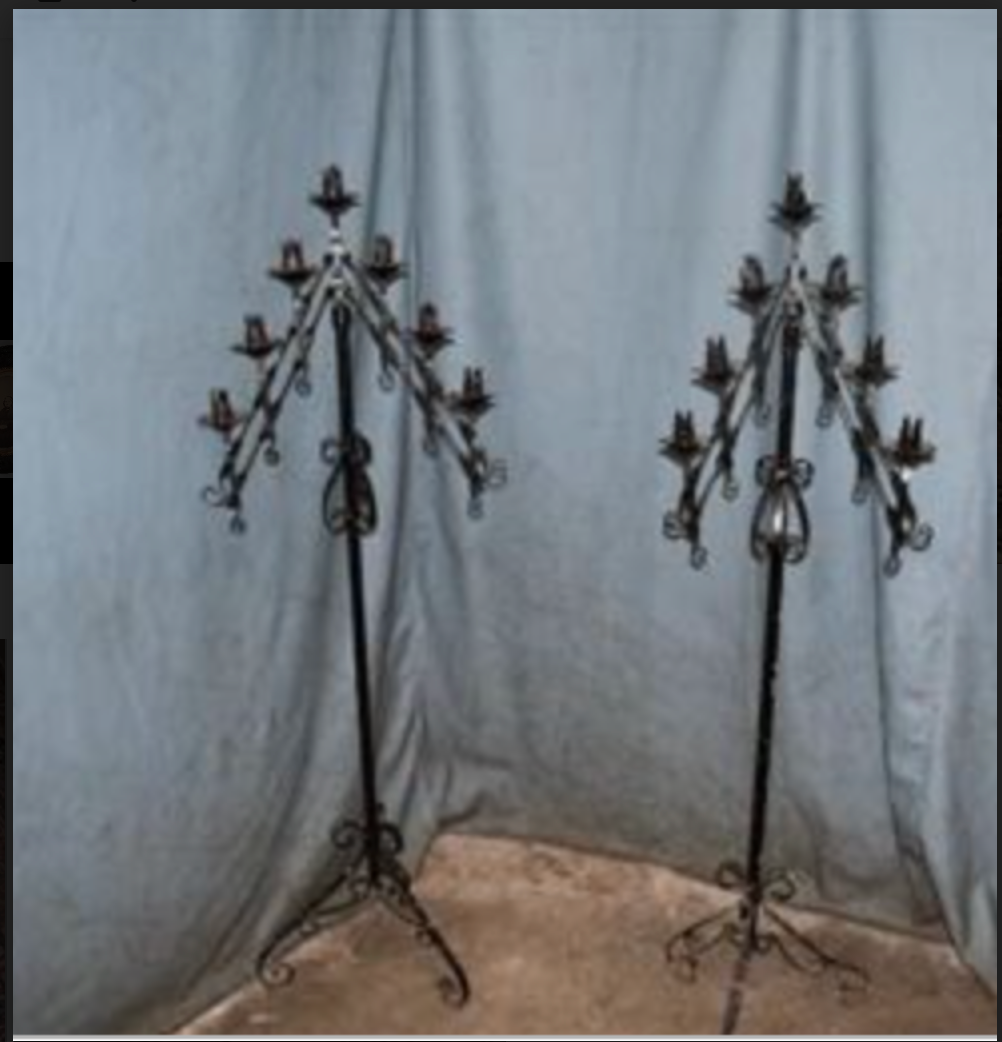 Antique Metal Candelabra